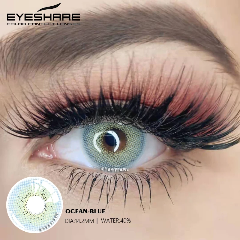 EYESHARE 1 Pair Color Contact Lenses for Eyes Beautiful Pupil Contact Lens Yearly Use Cosmetic Beauty Eye Lenses Colored Lenses
