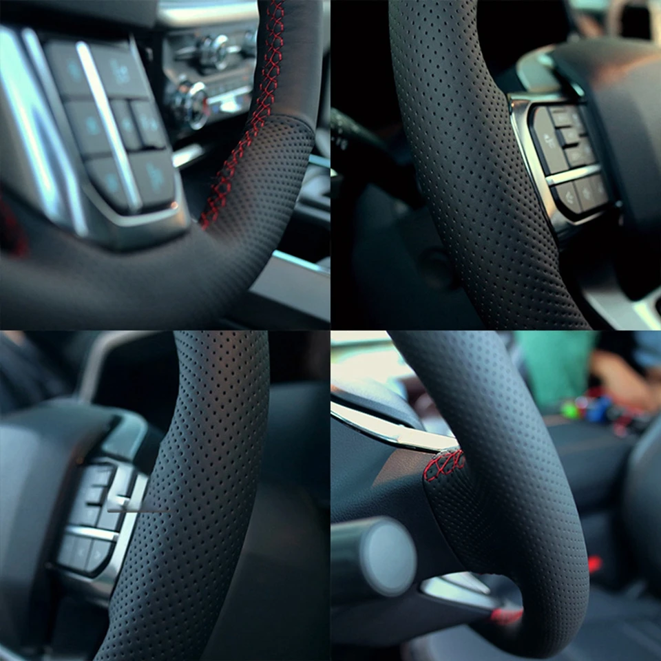 Car Steering Wheel Cover For Honda Accord 10 2018-19 Insight 2019 DIY Hand Stitch Microfiber Leather Braid Cover Car Accessories