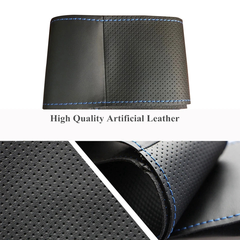 Car Steering Wheel Cover For Honda Accord 10 2018-19 Insight 2019 DIY Hand Stitch Microfiber Leather Braid Cover Car Accessories