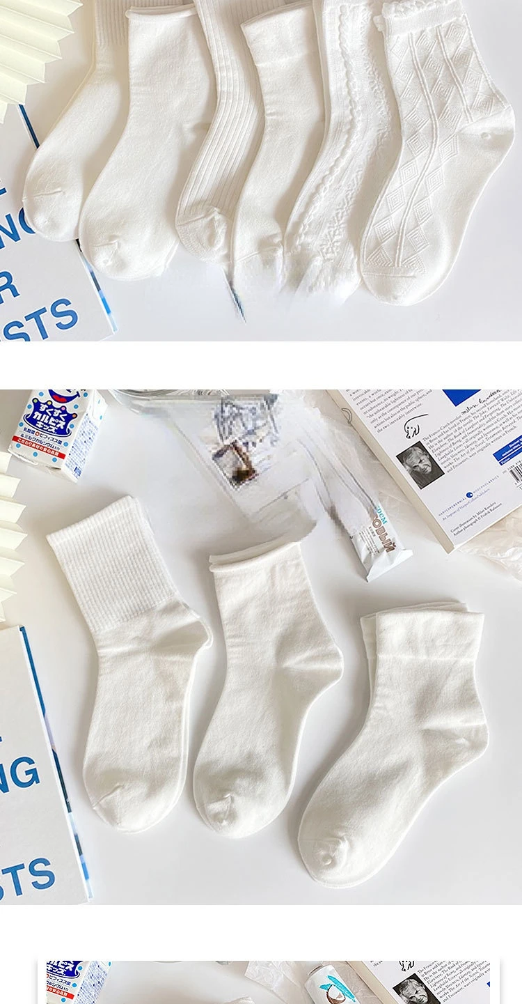 1 Pair Lolita Style Japanese Woman Cute White Short Socks Spring Summer Autumn Sweet Ruffle Lovely Cotton Socks High Quality