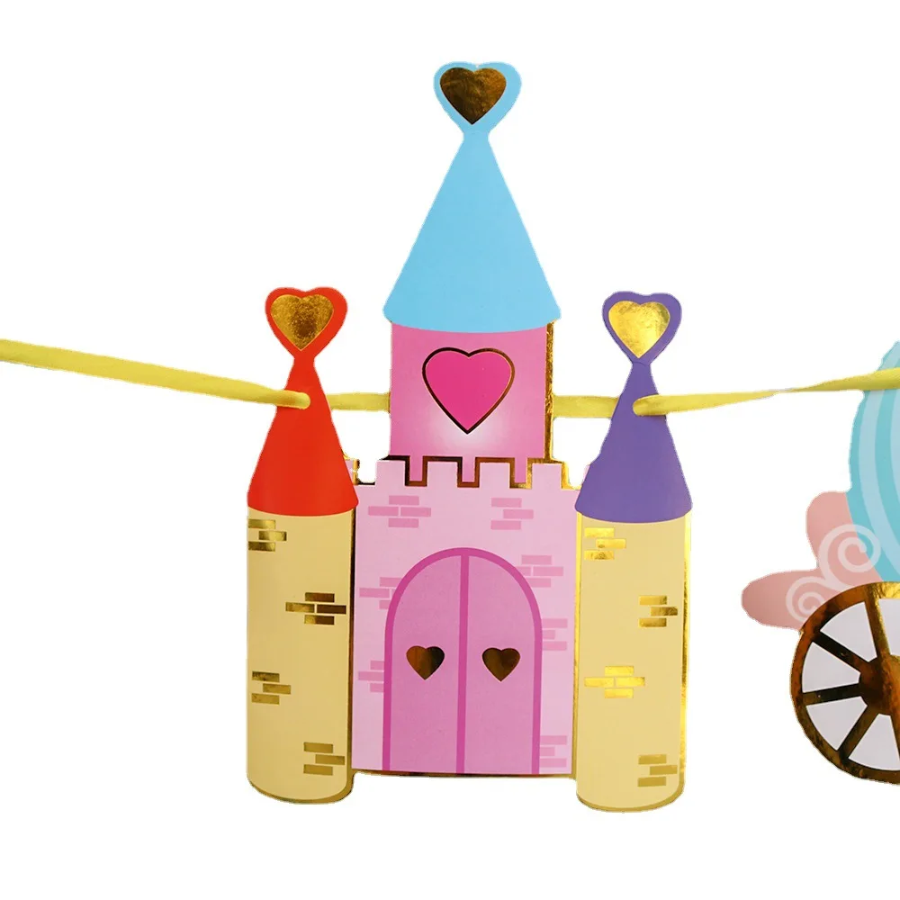 New Dream Castle Aluminum Film Balloon Children's Birthday Party Prince Princess Castle Decoration Decoration Photo Props