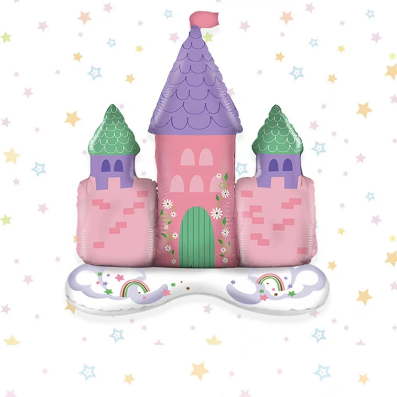 New Dream Castle Aluminum Film Balloon Children's Birthday Party Prince Princess Castle Decoration Decoration Photo Props