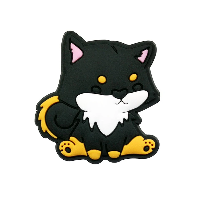 New Arrivals 1Pcs Cute Dog Pvc Shoe Charms for Crocs Accessories Pin DIY Bracelet Wristband Adults Party Favor Gifts