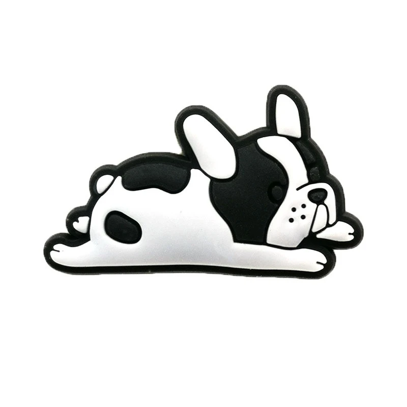 New Arrivals 1Pcs Cute Dog Pvc Shoe Charms for Crocs Accessories Pin DIY Bracelet Wristband Adults Party Favor Gifts