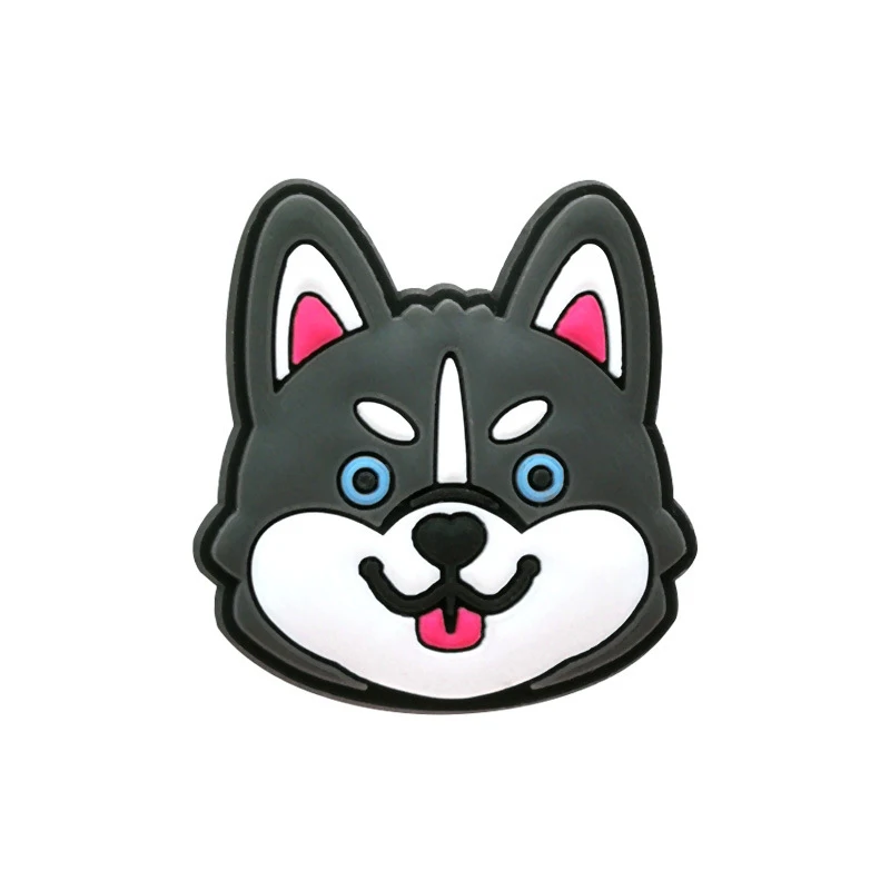 New Arrivals 1Pcs Cute Dog Pvc Shoe Charms for Crocs Accessories Pin DIY Bracelet Wristband Adults Party Favor Gifts