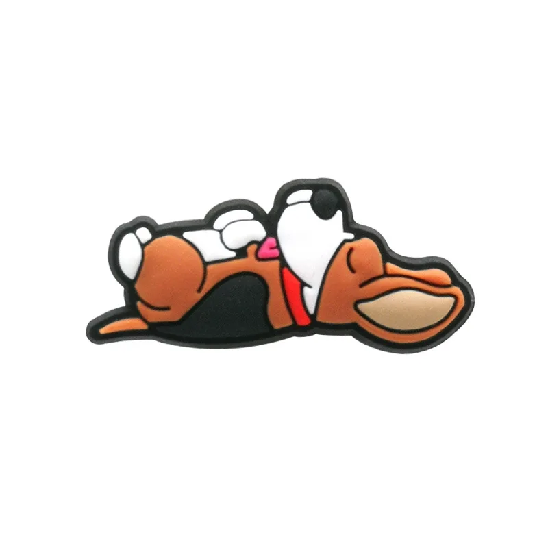 New Arrivals 1Pcs Cute Dog Pvc Shoe Charms for Crocs Accessories Pin DIY Bracelet Wristband Adults Party Favor Gifts