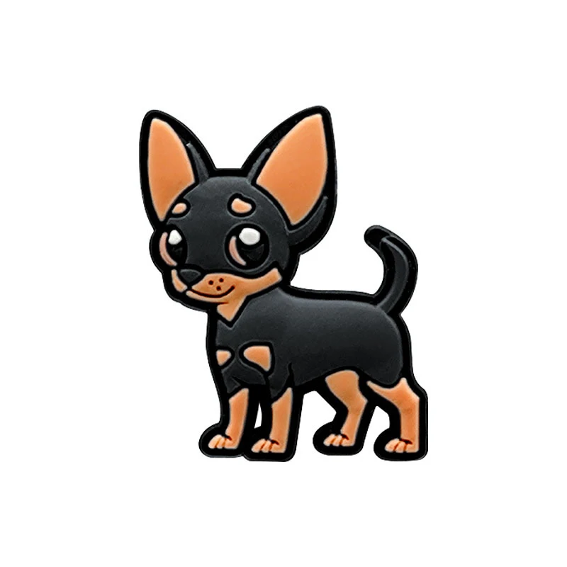 New Arrivals 1Pcs Cute Dog Pvc Shoe Charms for Crocs Accessories Pin DIY Bracelet Wristband Adults Party Favor Gifts