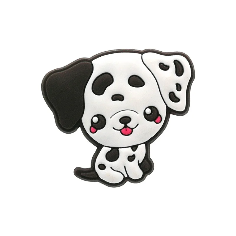 New Arrivals 1Pcs Cute Dog Pvc Shoe Charms for Crocs Accessories Pin DIY Bracelet Wristband Adults Party Favor Gifts