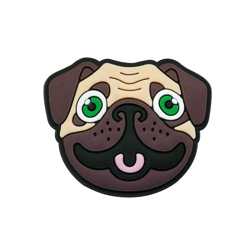 New Arrivals 1Pcs Cute Dog Pvc Shoe Charms for Crocs Accessories Pin DIY Bracelet Wristband Adults Party Favor Gifts