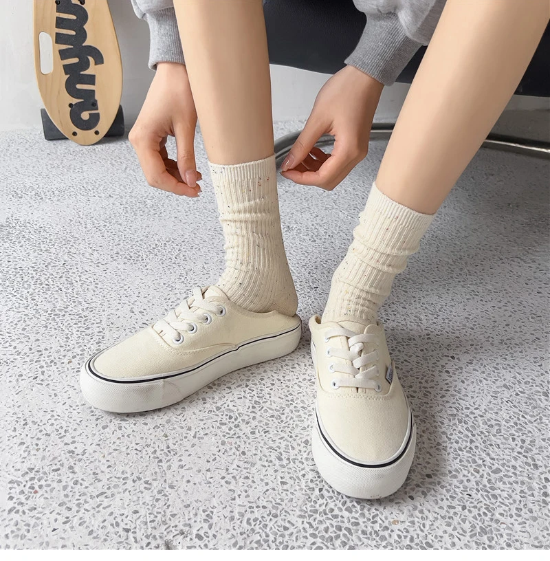 New Socks For Women Long Spring Breathable Casual Colorful Socks Female Japanese Fashion Girls Pile Socks Comfort Soft