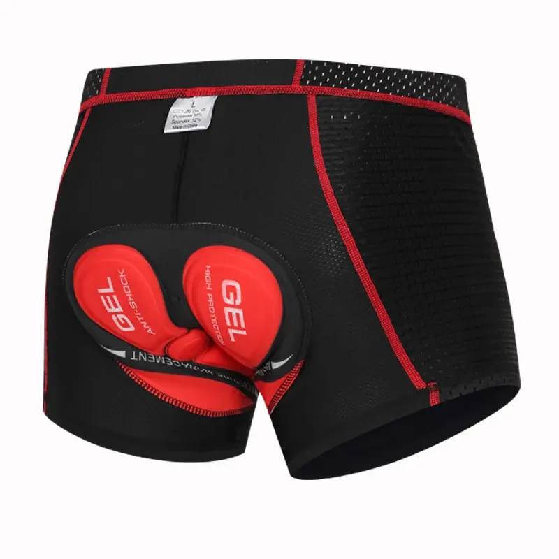 NEWBOLER Cycling Shorts Breathable Mesh Cycling Underwear 5D Gel Pad Shockproof MTB Bike Shorts Man Shorts