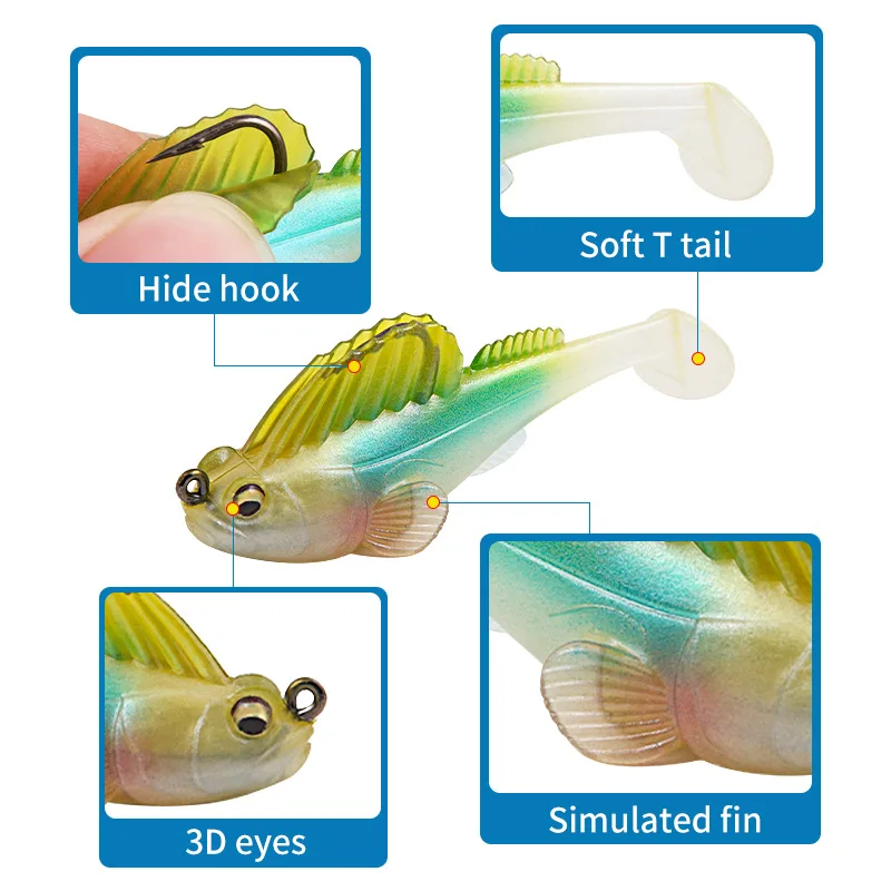 Drop Shot Wobbly Soft Plastic Bait For Fishing Lure Sea Me Ga Bass Dark Sleeper Swimbait Fishing Tackle Shad Perch Pike Wobblers