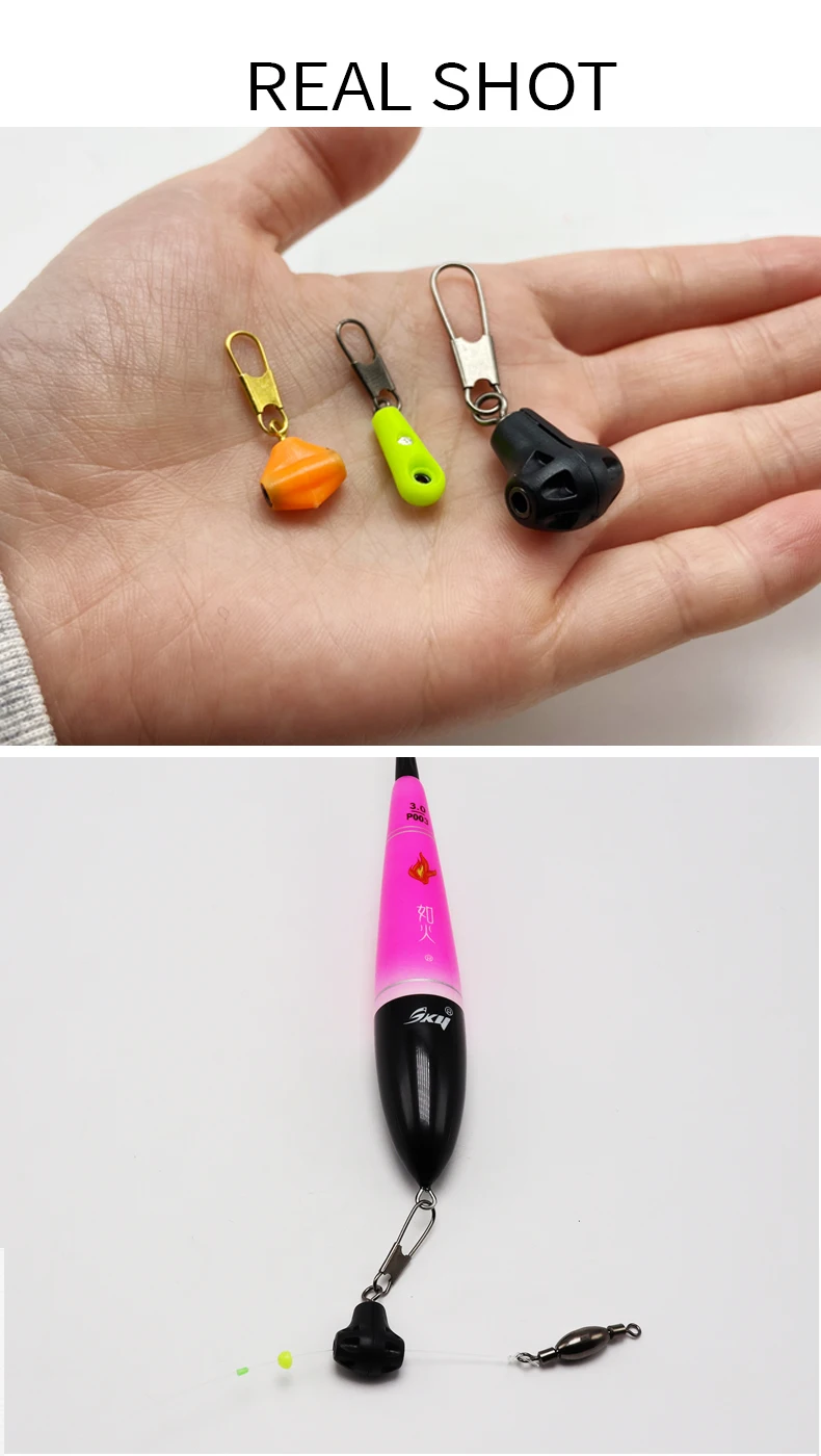 ZYZHE Sea Rock Fishing Float Connector Stainless Steel Linker Long Standard Fishing Floating Buckle Connection Ring Float