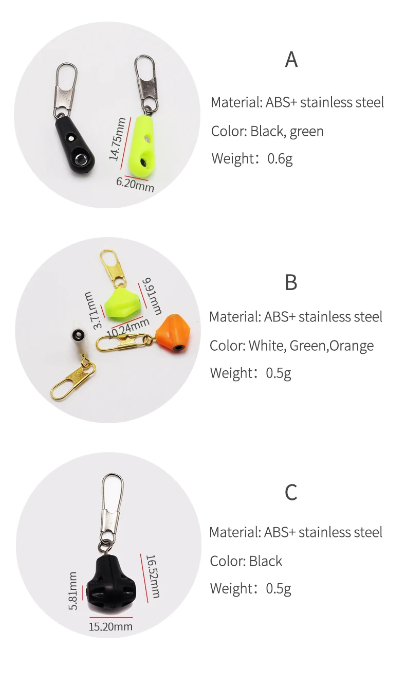 ZYZHE Sea Rock Fishing Float Connector Stainless Steel Linker Long Standard Fishing Floating Buckle Connection Ring Float
