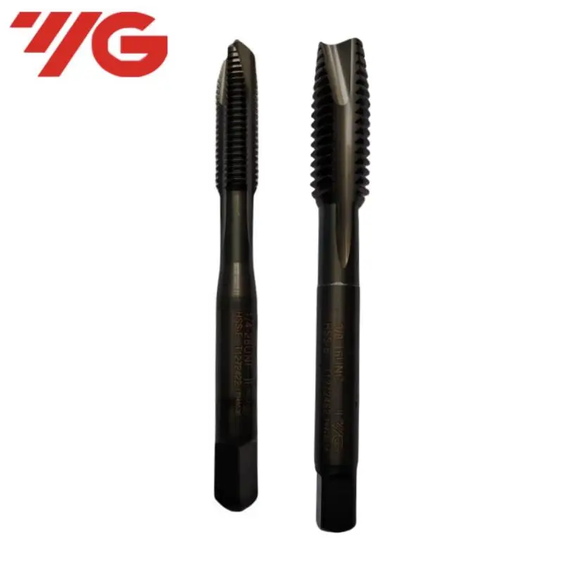 South Korea YG HSSE American INOX Spiral Pointed Tap UNC UNF UNS 4-40/10-32 12-24 5/16 1/2 5/8 7/16 Machine Screw Thread Taps