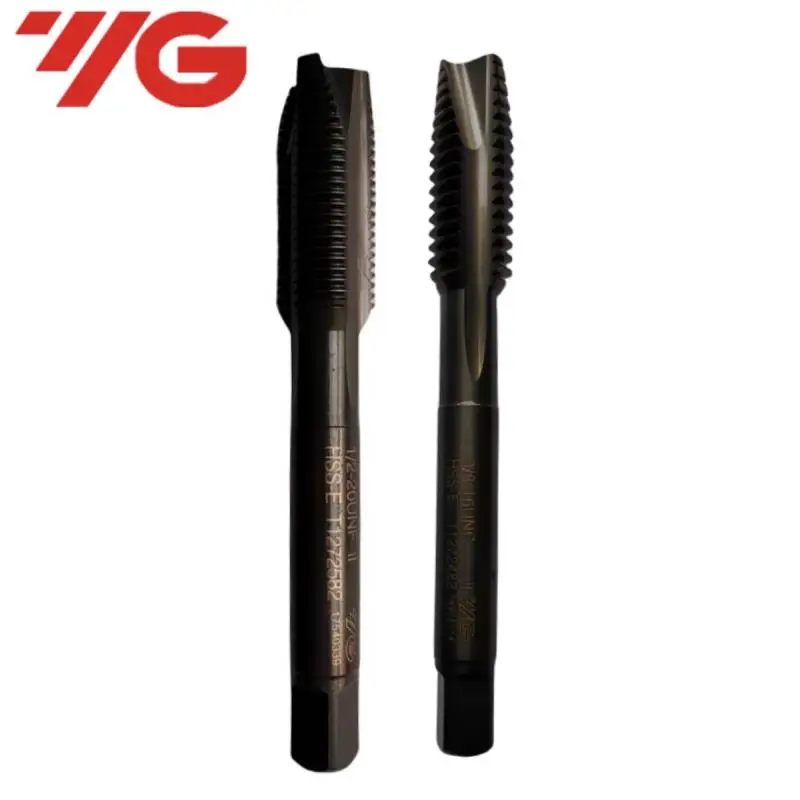 South Korea YG HSSE American INOX Spiral Pointed Tap UNC UNF UNS 4-40/10-32 12-24 5/16 1/2 5/8 7/16 Machine Screw Thread Taps