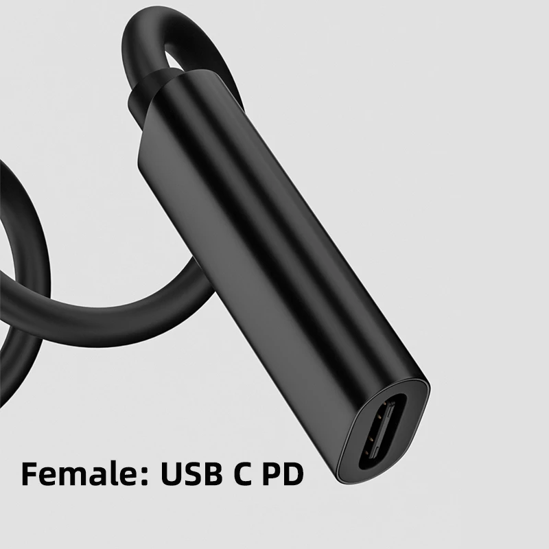 USB 3.1 Type C USB C Laptop Charger Power Adapter Converter USB Type C Female to 4.0*1.35 5.5*2.5 4.5*3.0 4.0*1.7mm Dc Plug Jack