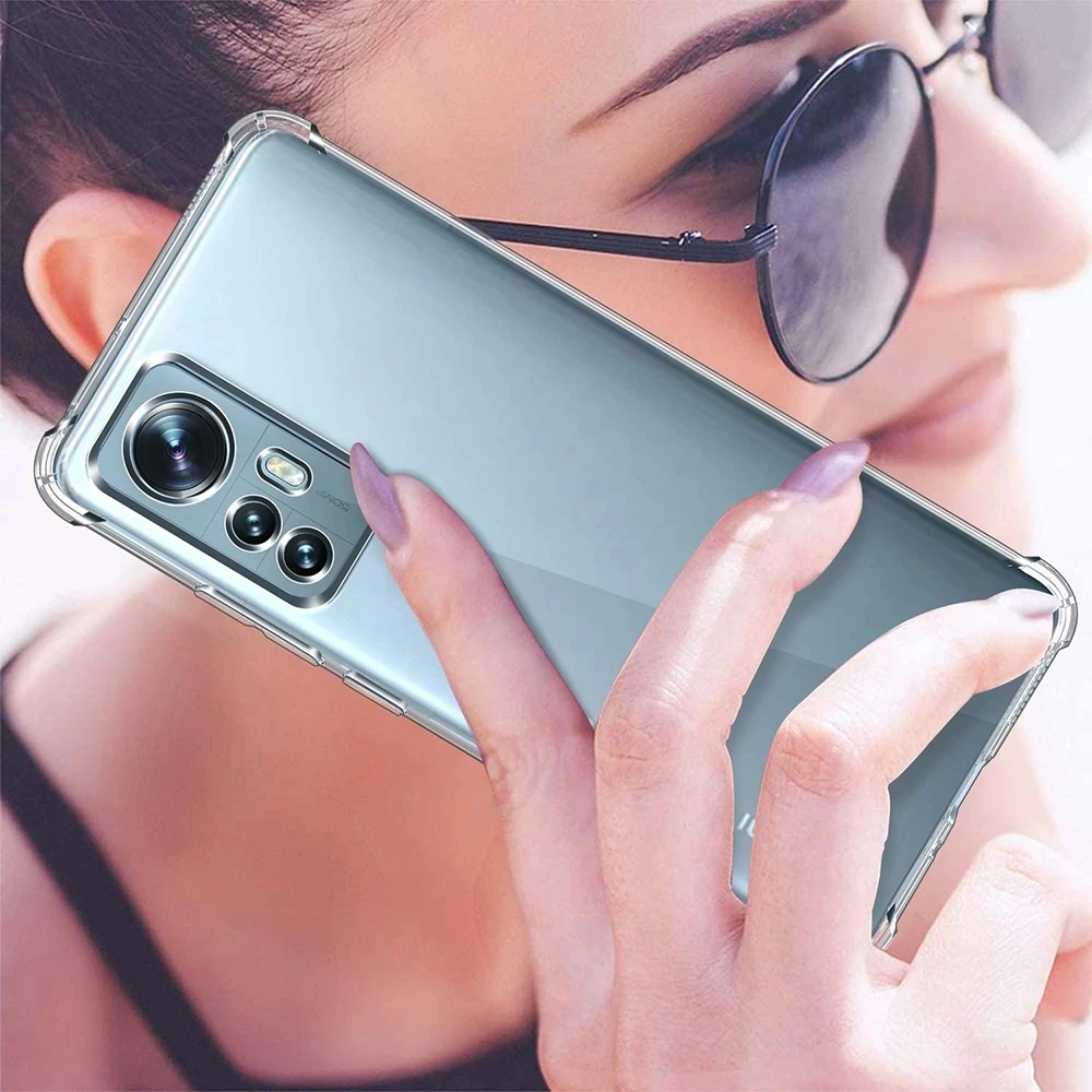 Ultrathin Airbag Phone Case for Xiaomi 12 12S 12T Pro Ultra Lite NE 5G Transparent Air Bag Original Back Cover Xiaomi12 Mi 12X