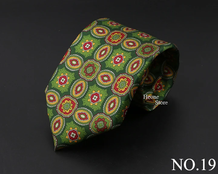 New High Quality Soft Silk Ties 51Colors Fashion 7.5cm Geometric Pattern Necktie For Men Wedding Business Meeting Suit Gravata
