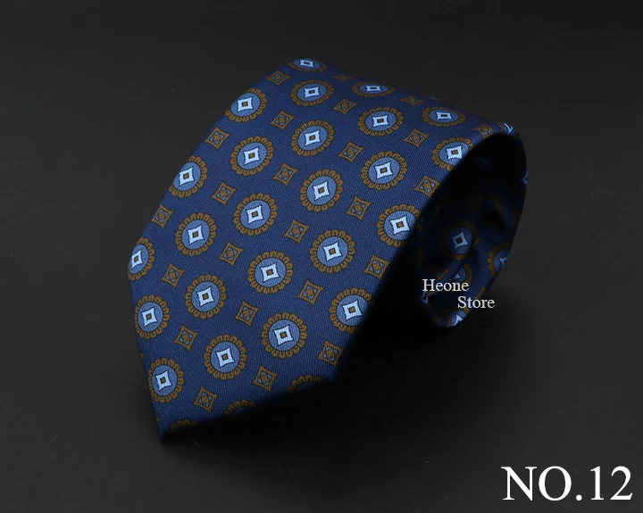 New High Quality Soft Silk Ties 51Colors Fashion 7.5cm Geometric Pattern Necktie For Men Wedding Business Meeting Suit Gravata