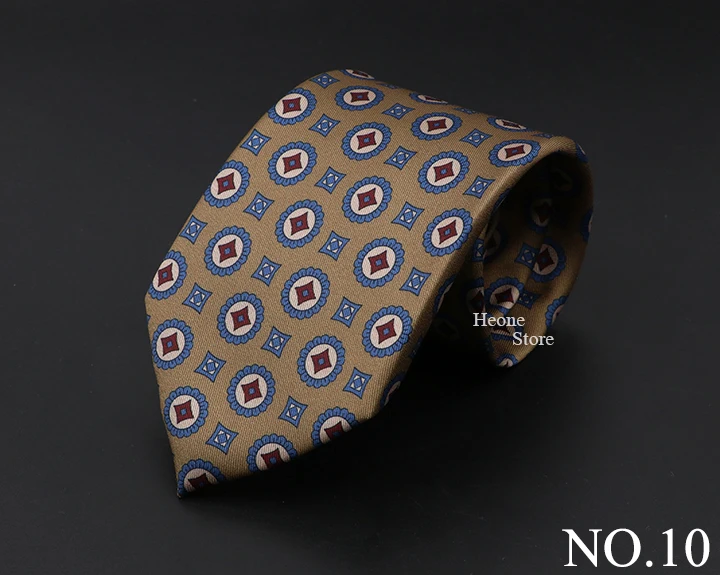 New High Quality Soft Silk Ties 51Colors Fashion 7.5cm Geometric Pattern Necktie For Men Wedding Business Meeting Suit Gravata