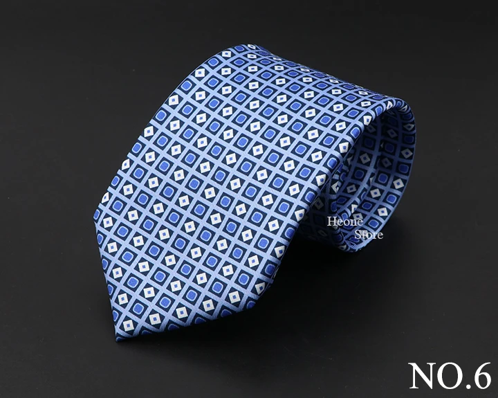New High Quality Soft Silk Ties 51Colors Fashion 7.5cm Geometric Pattern Necktie For Men Wedding Business Meeting Suit Gravata