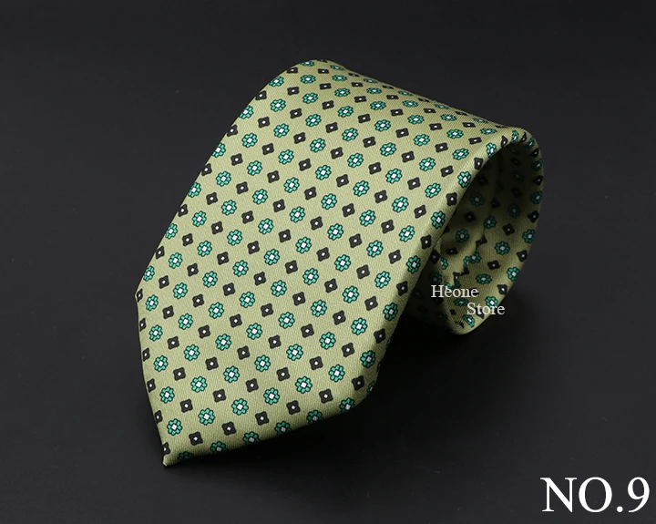 New High Quality Soft Silk Ties 51Colors Fashion 7.5cm Geometric Pattern Necktie For Men Wedding Business Meeting Suit Gravata
