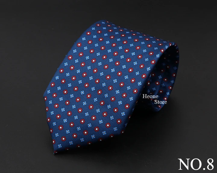 New High Quality Soft Silk Ties 51Colors Fashion 7.5cm Geometric Pattern Necktie For Men Wedding Business Meeting Suit Gravata