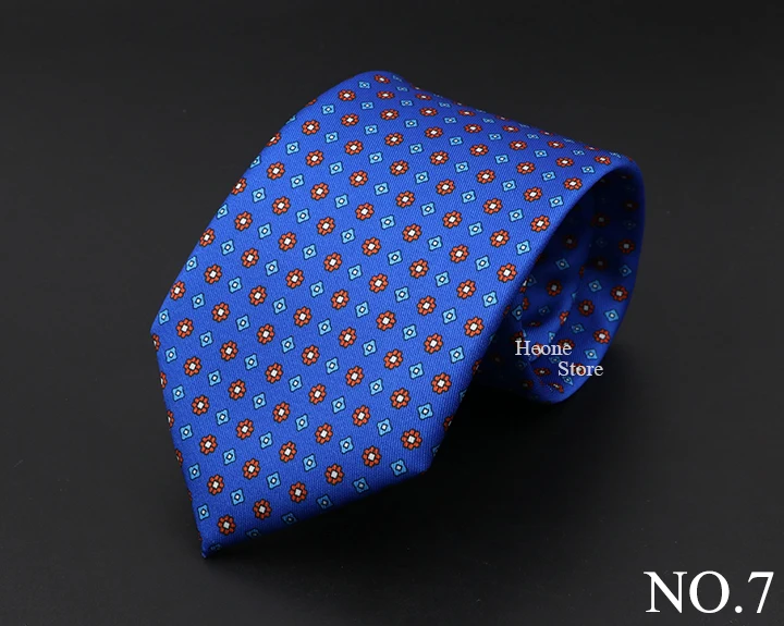 New High Quality Soft Silk Ties 51Colors Fashion 7.5cm Geometric Pattern Necktie For Men Wedding Business Meeting Suit Gravata