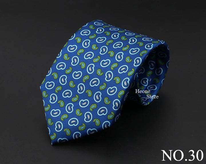 New High Quality Soft Silk Ties 51Colors Fashion 7.5cm Geometric Pattern Necktie For Men Wedding Business Meeting Suit Gravata