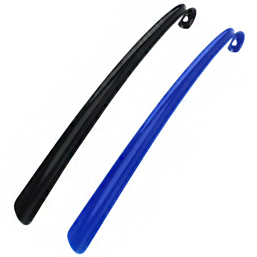 Plastic Long Shoehorn with Curved Hook Design Durable Long Lasting Portable Comfortable 2023 New Slip Handle Shoes Lifter Pull