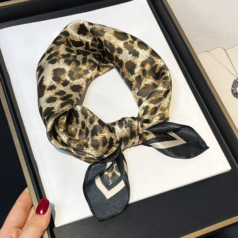 New 100% Natural Real Silk Scarf Fashion Women Summer Beach Small 53*53cm Neck Scarves Shawl Bandana Hijab Pashmina Poncho 2026