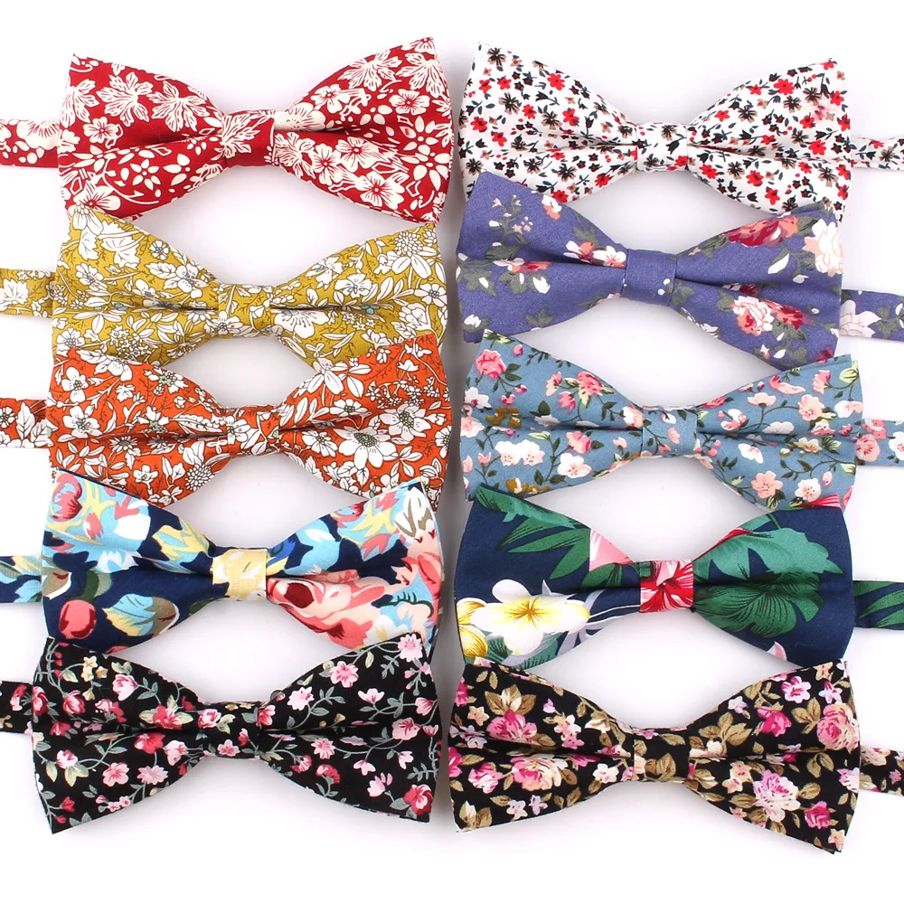 New Cotton Bowtie Fashion Casual Bow tie For Groom Bow knot Adult Bow Ties Cravats Girls Floral Bowties Wedding Bow Ties