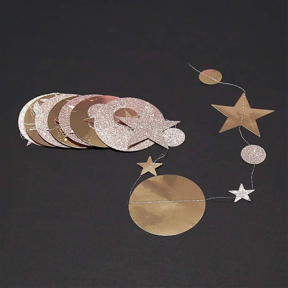 13ft Gold Twinkle Little Star Party Garlands Glitter Hanging Moon Stars Decorations Kids Birthday Baby Shower Ramadan EID Party
