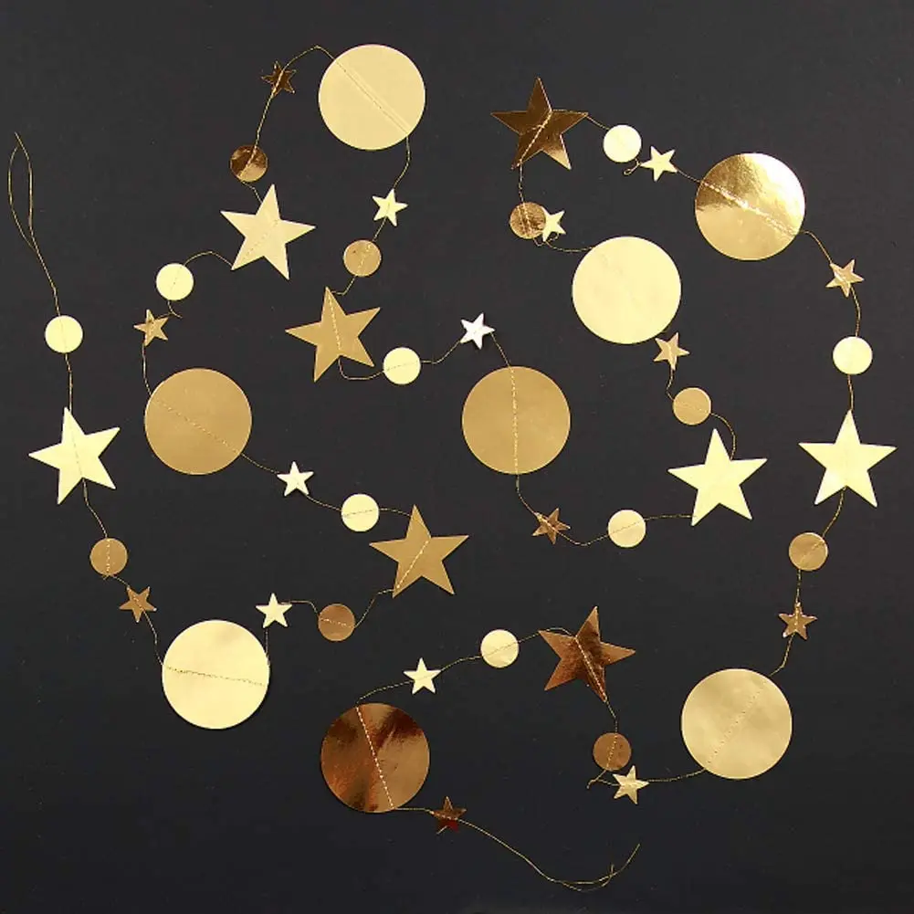 13ft Gold Twinkle Little Star Party Garlands Glitter Hanging Moon Stars Decorations Kids Birthday Baby Shower Ramadan EID Party