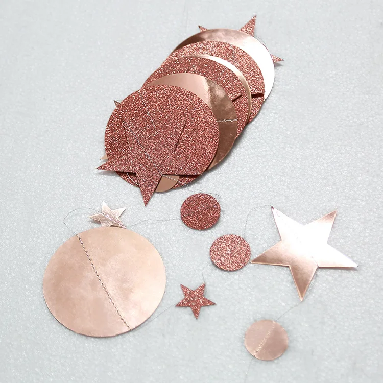 13ft Gold Twinkle Little Star Party Garlands Glitter Hanging Moon Stars Decorations Kids Birthday Baby Shower Ramadan EID Party