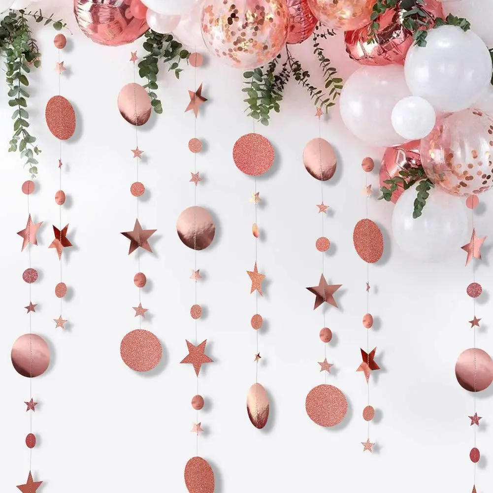 13ft Gold Twinkle Little Star Party Garlands Glitter Hanging Moon Stars Decorations Kids Birthday Baby Shower Ramadan EID Party