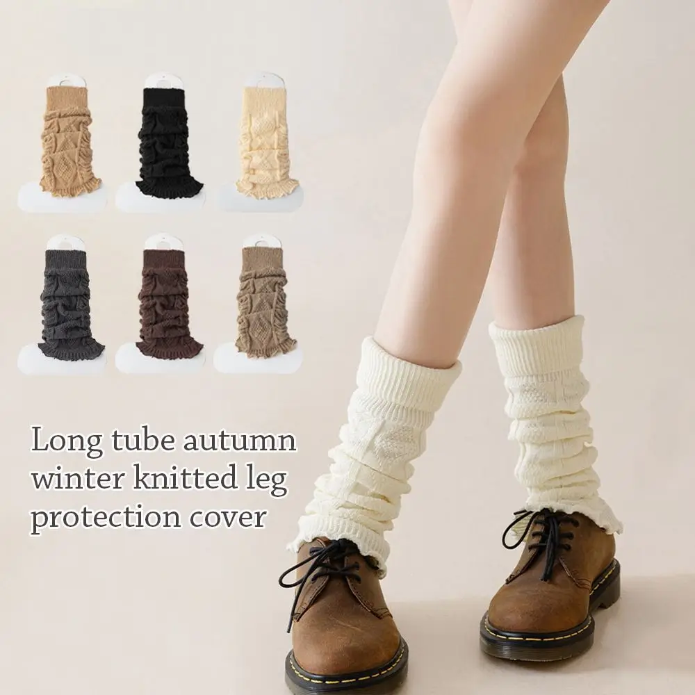 Women's Knitted Leg Warmer Winter Short Leg Warmers Boot Cuffs Fashion Thermal Ladies Legging Foot Warmer