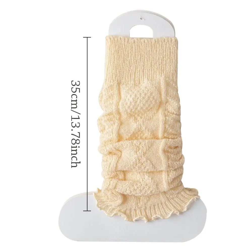 Women's Knitted Leg Warmer Winter Short Leg Warmers Boot Cuffs Fashion Thermal Ladies Legging Foot Warmer
