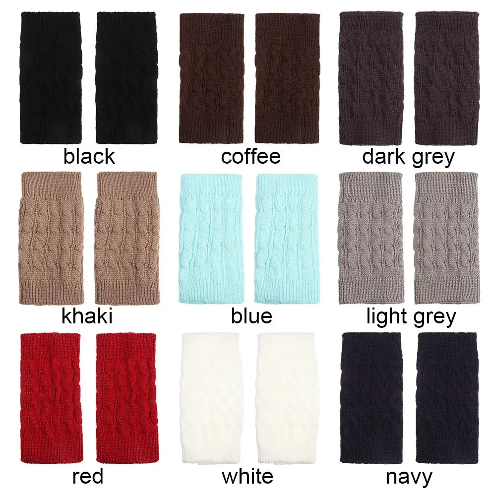 Women's Knitted Leg Warmer Winter Short Leg Warmers Boot Cuffs Fashion Thermal Ladies Legging Foot Warmer
