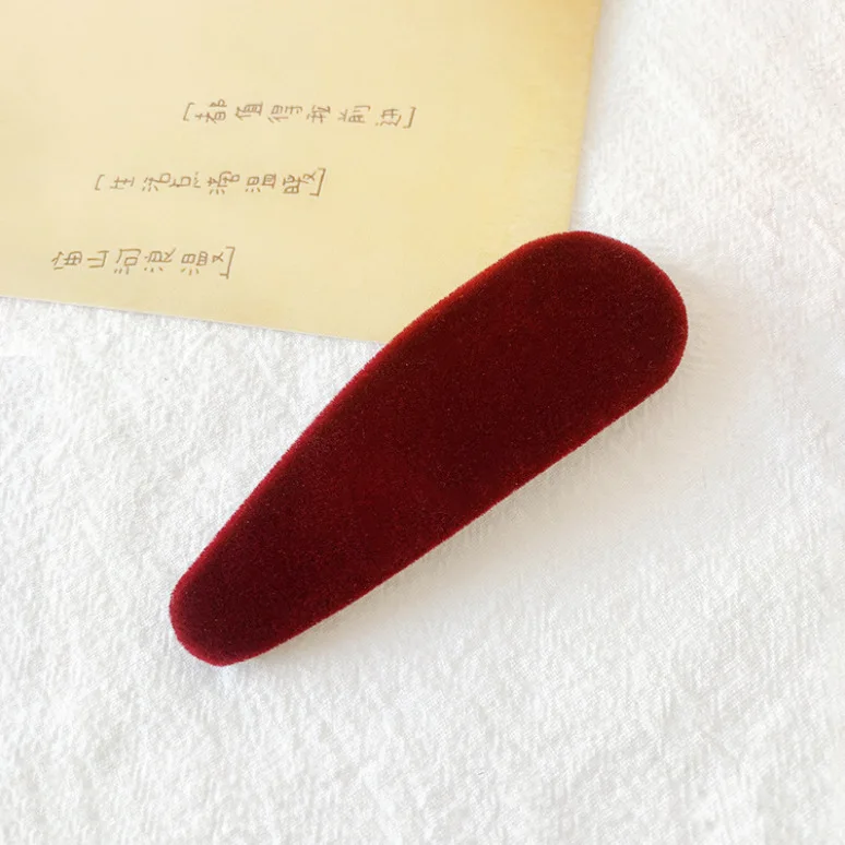 Autumn Winter New Fashion Geometric Temperament Golden Velvet Large Hairpin Barrettes for Women Girls Hair Accessories Headwe