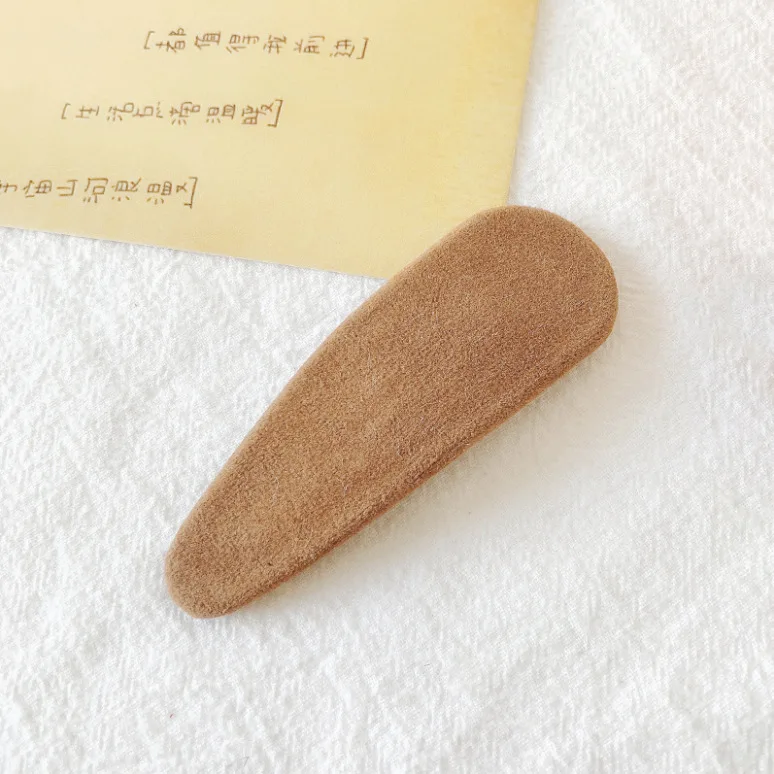 Autumn Winter New Fashion Geometric Temperament Golden Velvet Large Hairpin Barrettes for Women Girls Hair Accessories Headwe