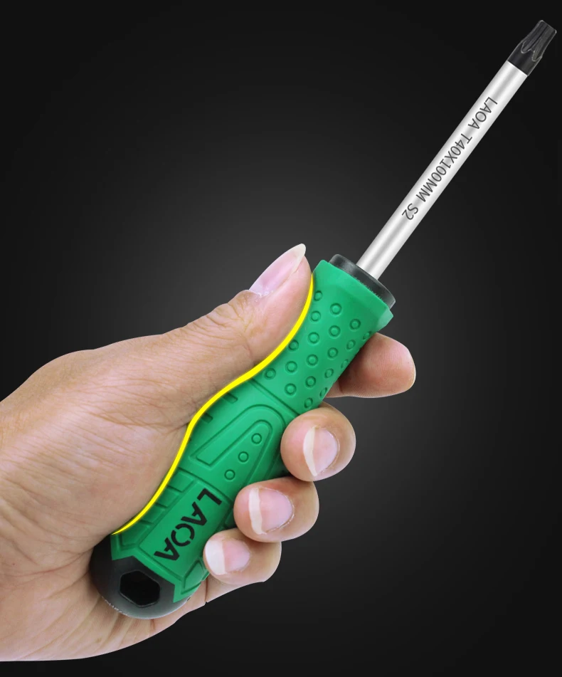 LAOA Torx Screwdriver S2 Alloy Steel Magnetic Screwdriver T8/T10/T15/T20/T25/T30/T40