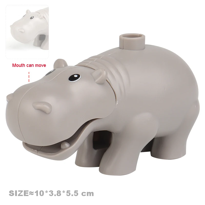 NEW Animals Big Building Blocks Bricks Accessories Butterfly Devil Fish Rhino Eagle Horse Crocodile Kangaroo Zoo Children Toys