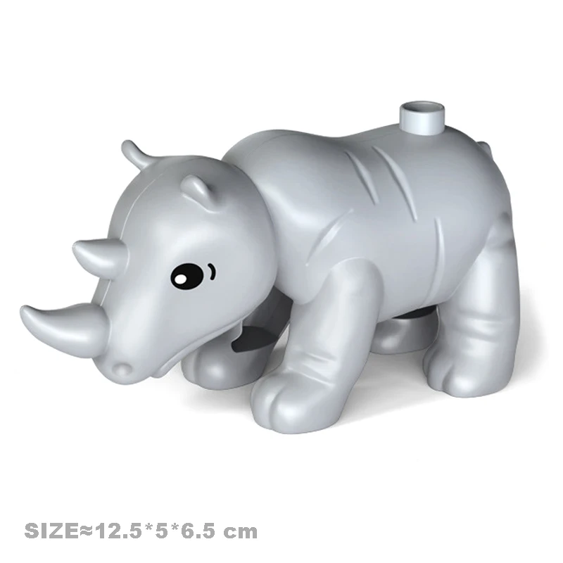 NEW Animals Big Building Blocks Bricks Accessories Butterfly Devil Fish Rhino Eagle Horse Crocodile Kangaroo Zoo Children Toys