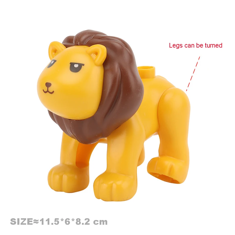 NEW Animals Big Building Blocks Bricks Accessories Butterfly Devil Fish Rhino Eagle Horse Crocodile Kangaroo Zoo Children Toys