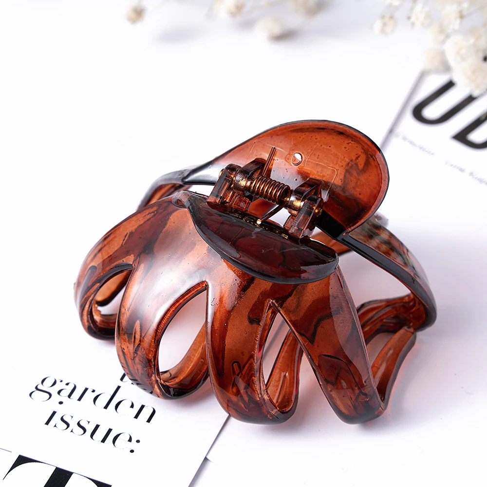 Black Plastic Butterfly Hair Clip Crab Ponytail Hair Claws Women Barrettes Solid Color Fashion Hair Hair Accessories Headwear