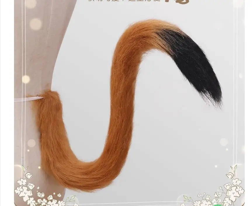 Long Cat Tail Cosplay Adult Kids Anime 75cm Plush Cat Wolf Cosplay Props Animal Ears Bandana Long Tail Halloween Lolita Costume
