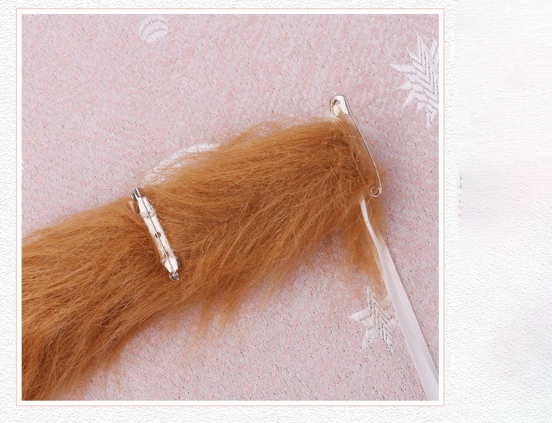 Long Cat Tail Cosplay Adult Kids Anime 75cm Plush Cat Wolf Cosplay Props Animal Ears Bandana Long Tail Halloween Lolita Costume