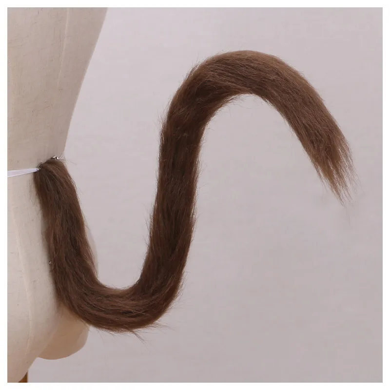 Long Cat Tail Cosplay Adult Kids Anime 75cm Plush Cat Wolf Cosplay Props Animal Ears Bandana Long Tail Halloween Lolita Costume